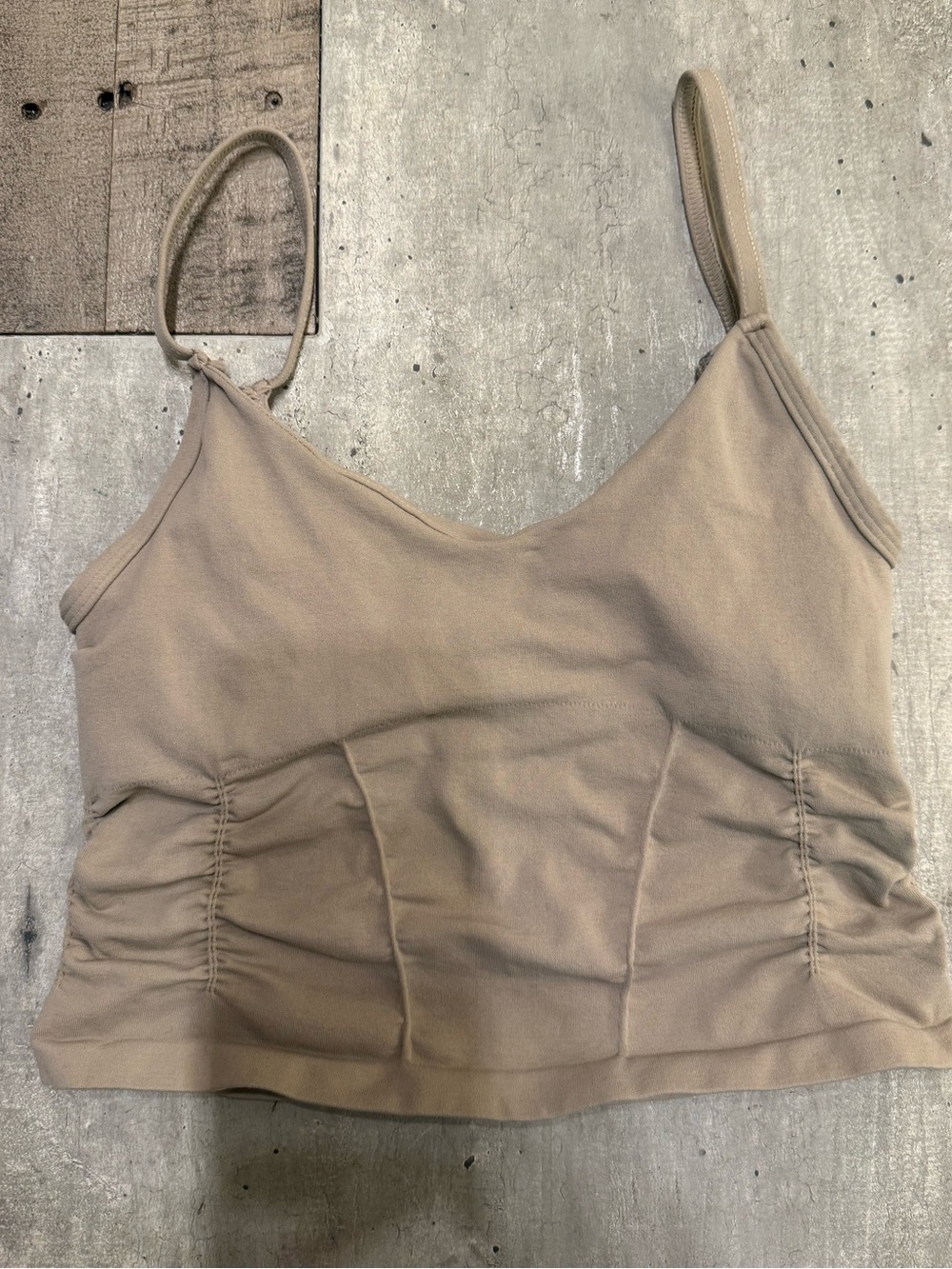FP Movement by Free People Beige/Camel Cropped Tank Top